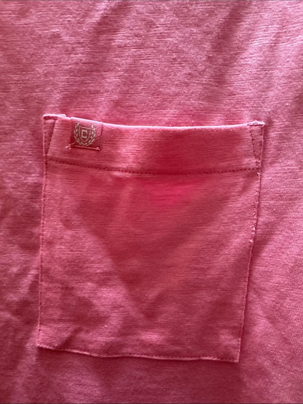 Chaps Pink Short Sleeve Pocket Tee